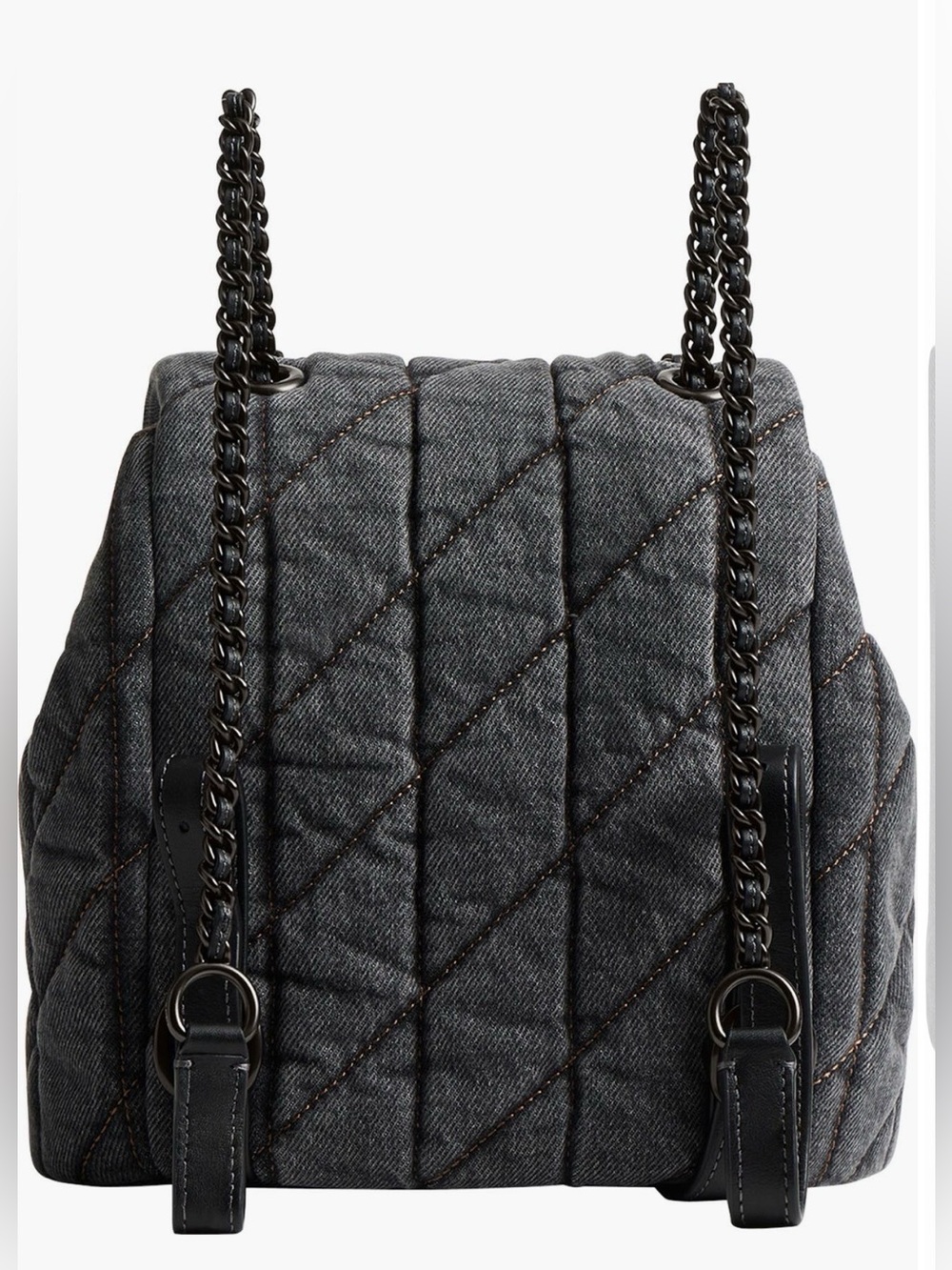 COACH
Tabby Quilted
Denim Backpack. New no tag - Picture 7 of 12